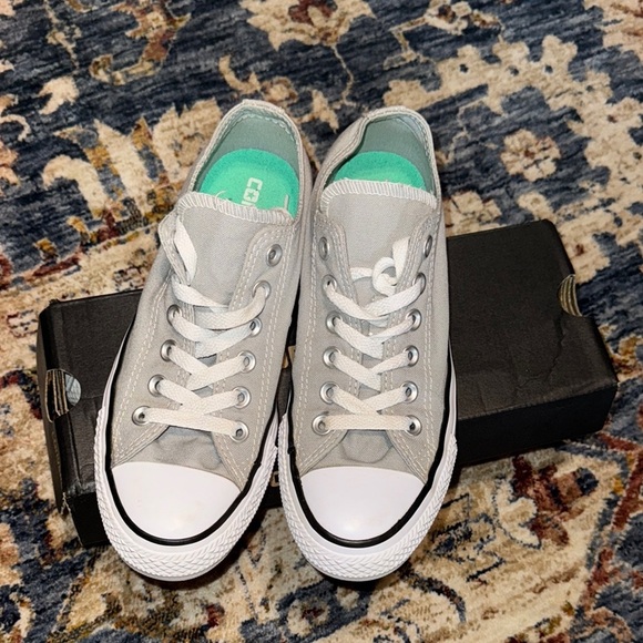 Converse Shoes - 💥Converse Chuck Taylor Women’s Gray All Star Sneakers Shoes PEACE OUT ✌️